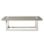 Cascade Coffee Table, Rectangular, Wood, Polished Nickel