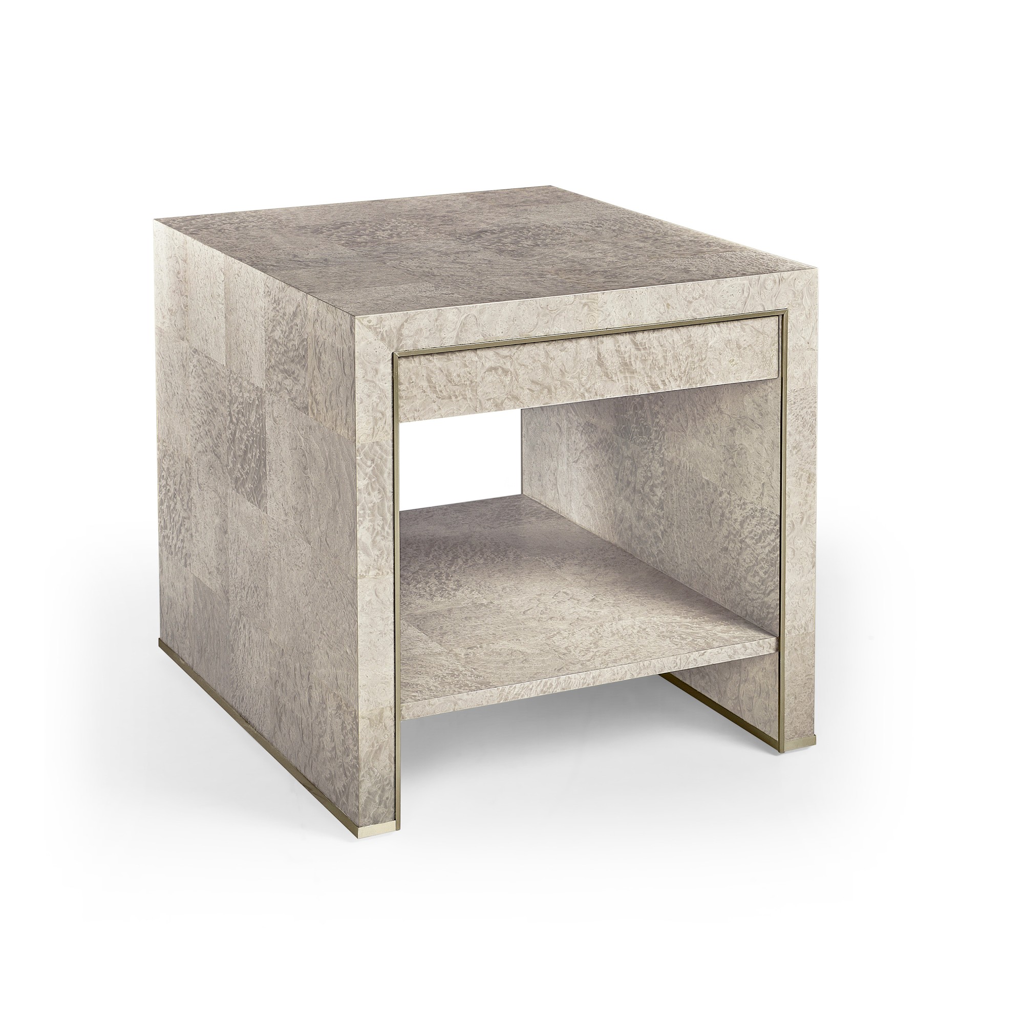 Jonathan Charles Surge Madrona Burlwood End Table