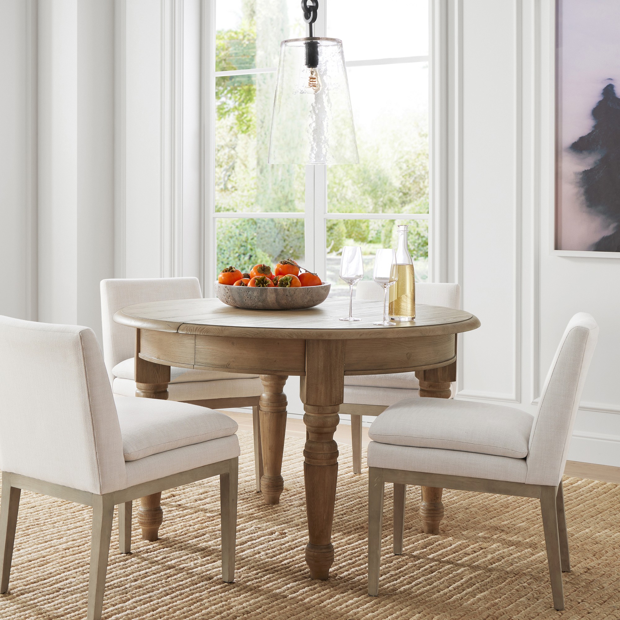 Harvest Extendable Round Dining Table (48"-72")