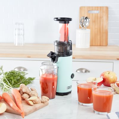 NIB Dash Compact Cold outlets Press Power Juicer- Aqua