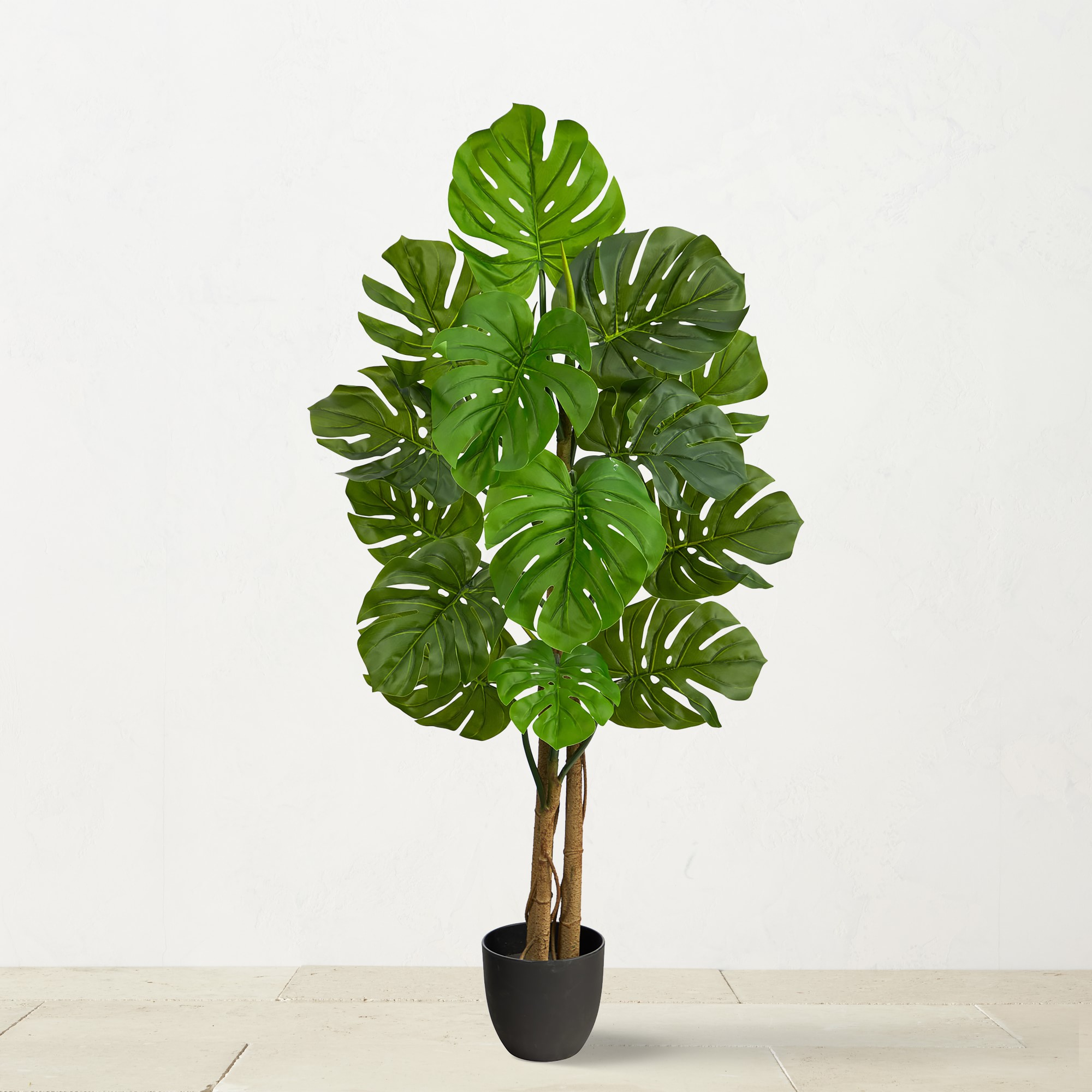 UV Resistant Faux Monstera Tree, 4'