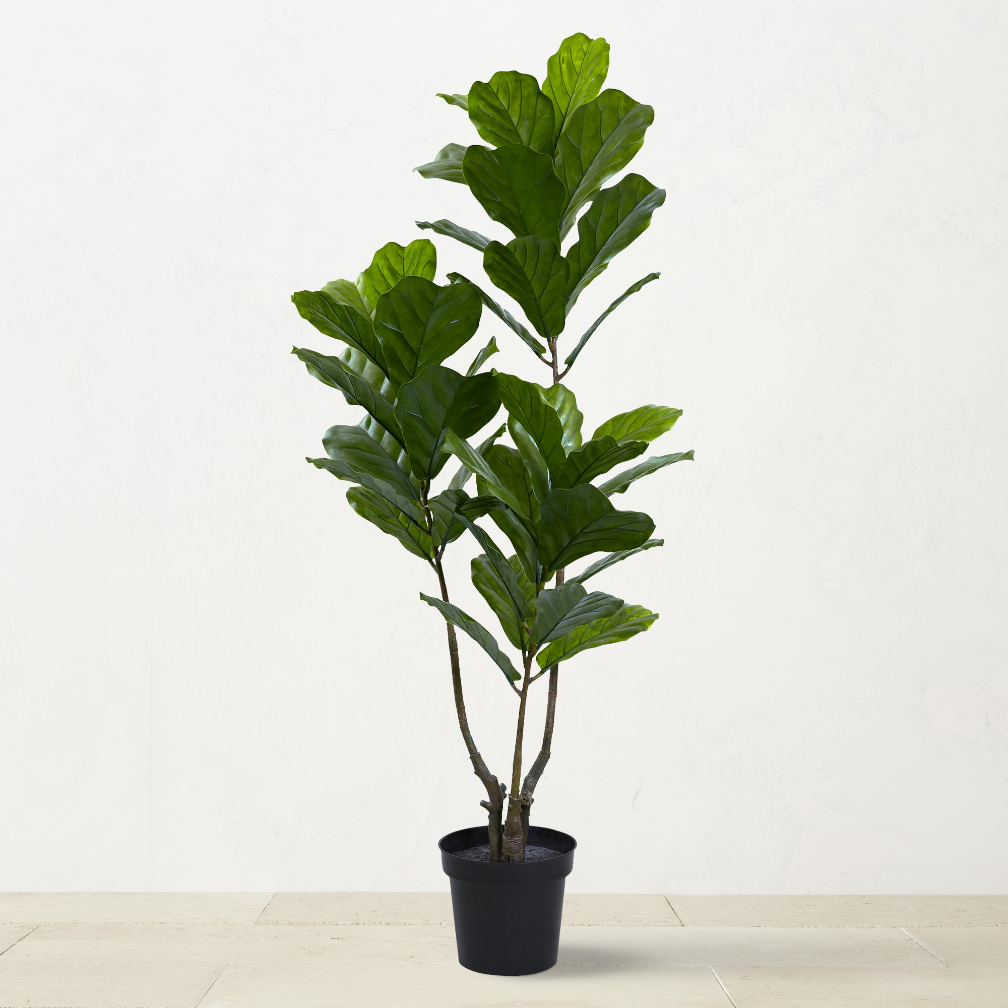 UV Resistant Faux Fiddle Leaf Tree, 5.4'