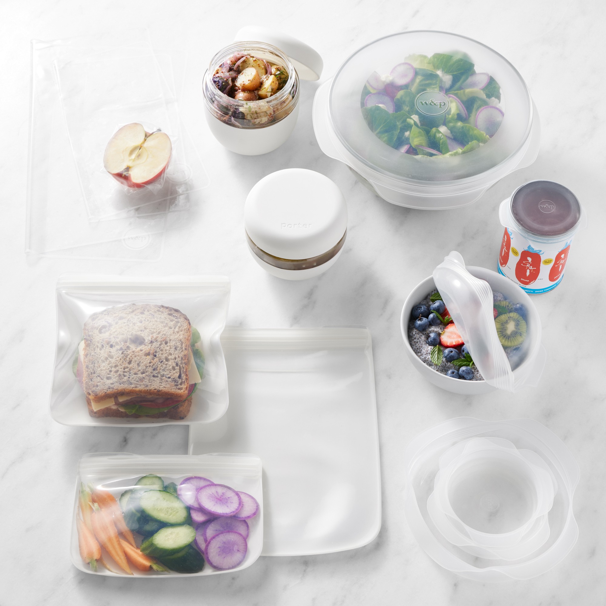 W&P Sustainable 16-Piece Kitchen Food Storage Container Set