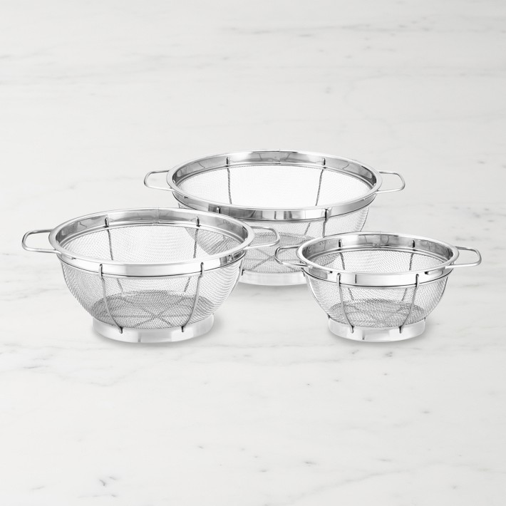 Williams Sonoma Stainless-Steel Mesh Colander, Set of 3