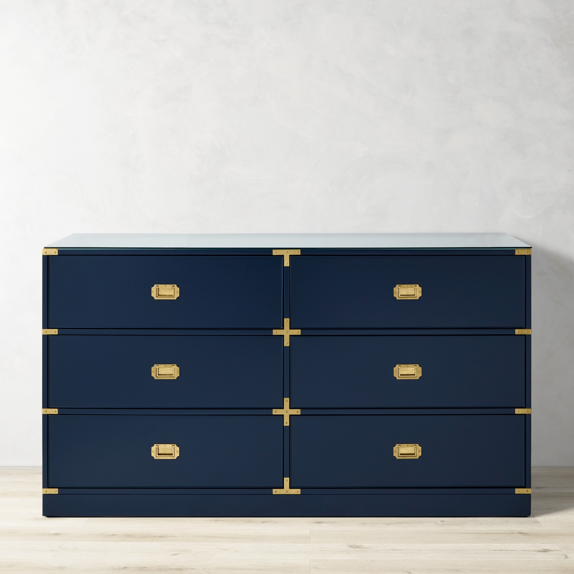 Campaign 6-Drawer Dresser, Navy (66")