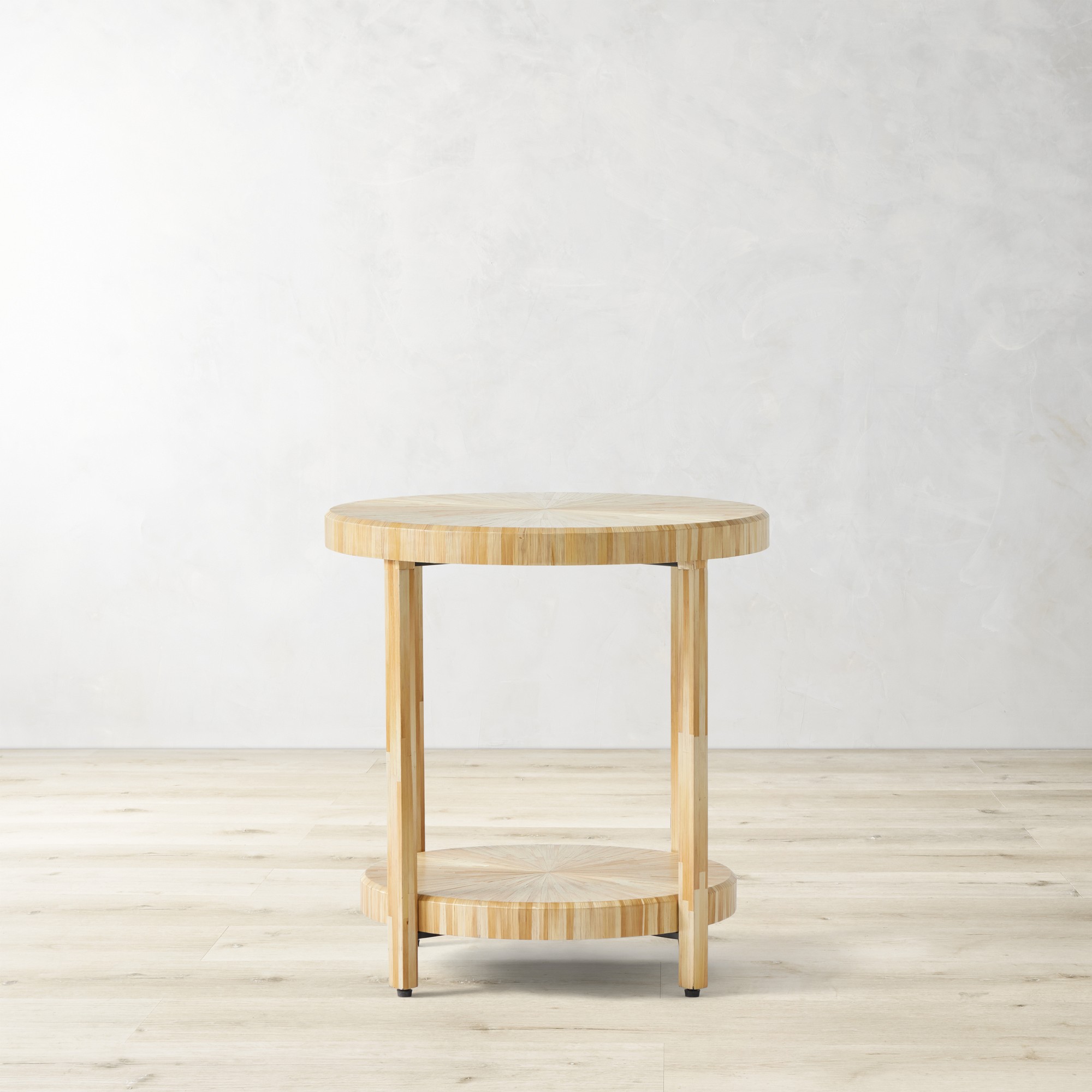 Straw Marquetry Nesting Tables