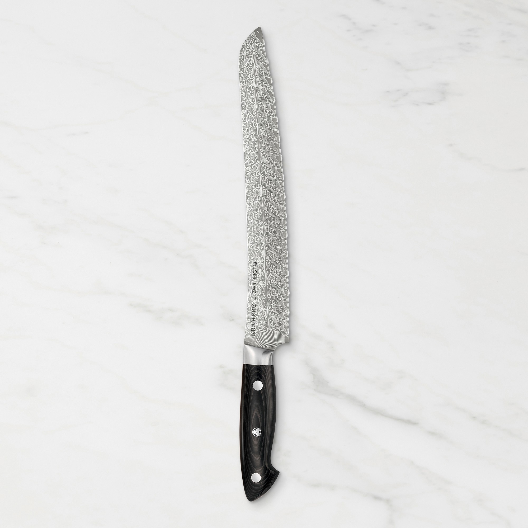 Zwilling Bob Kramer Damascus Steel Bread Knife, 10"