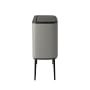 Brabantia Bo Touch Top Dual Compartment Recycling Trash Can, 3 + 6 Gallon 