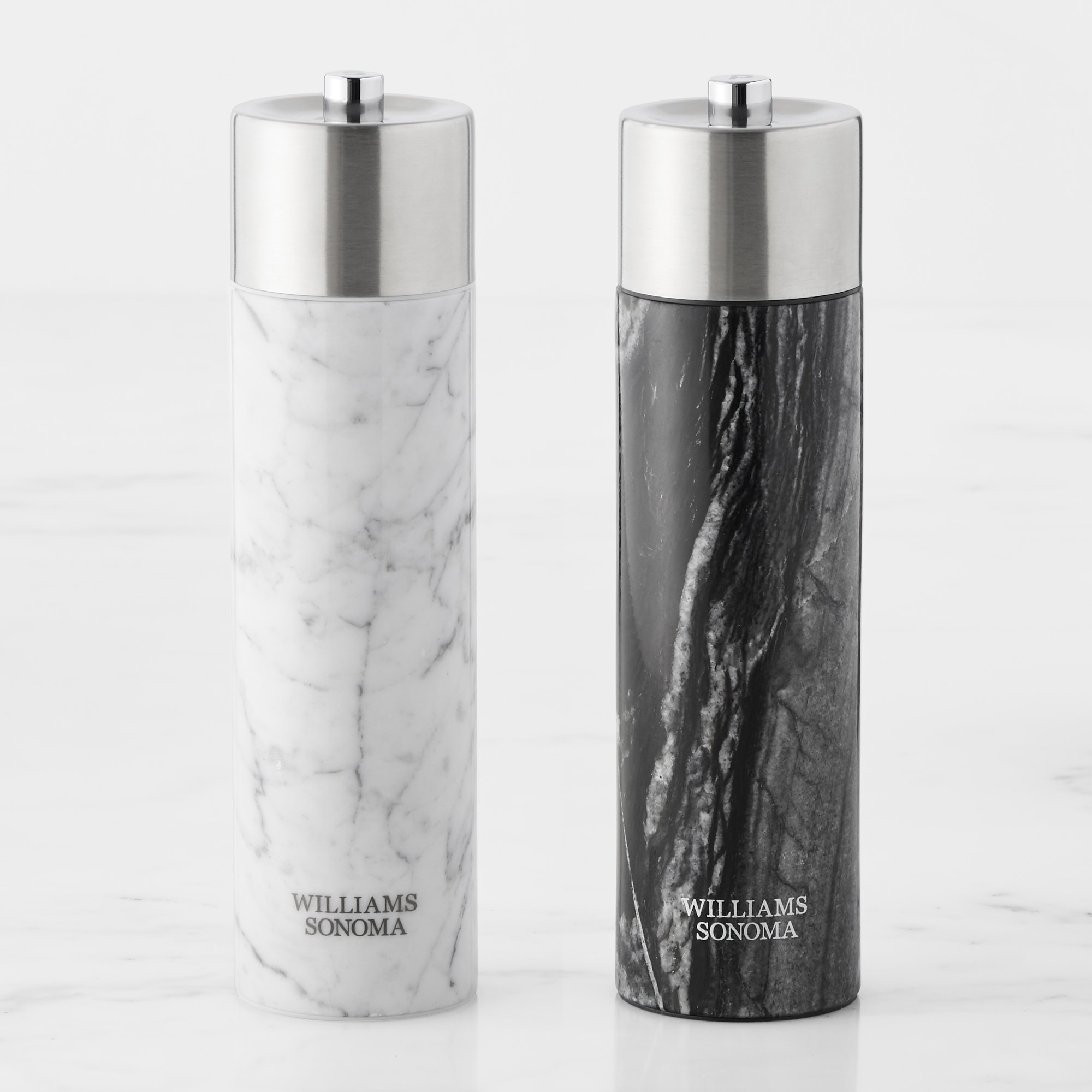 Williams Sonoma Signature Marble Salt & Pepper Mills