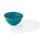 Melamine Mixing Bowls with Lids, Set of 6, Enamel Blue