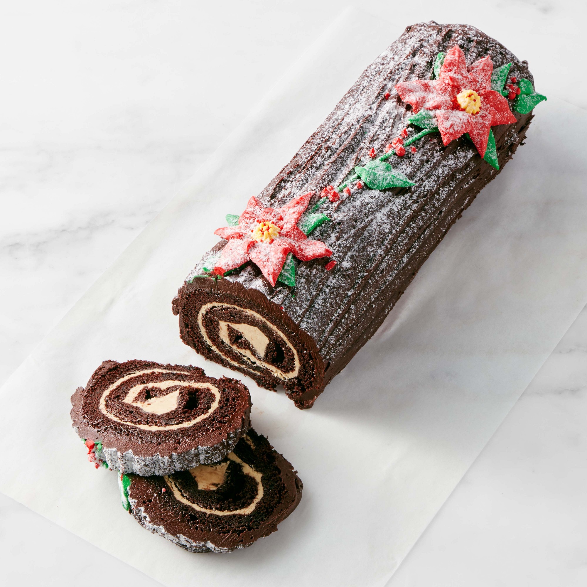 Buche de Noel Cake, Serves 15-20