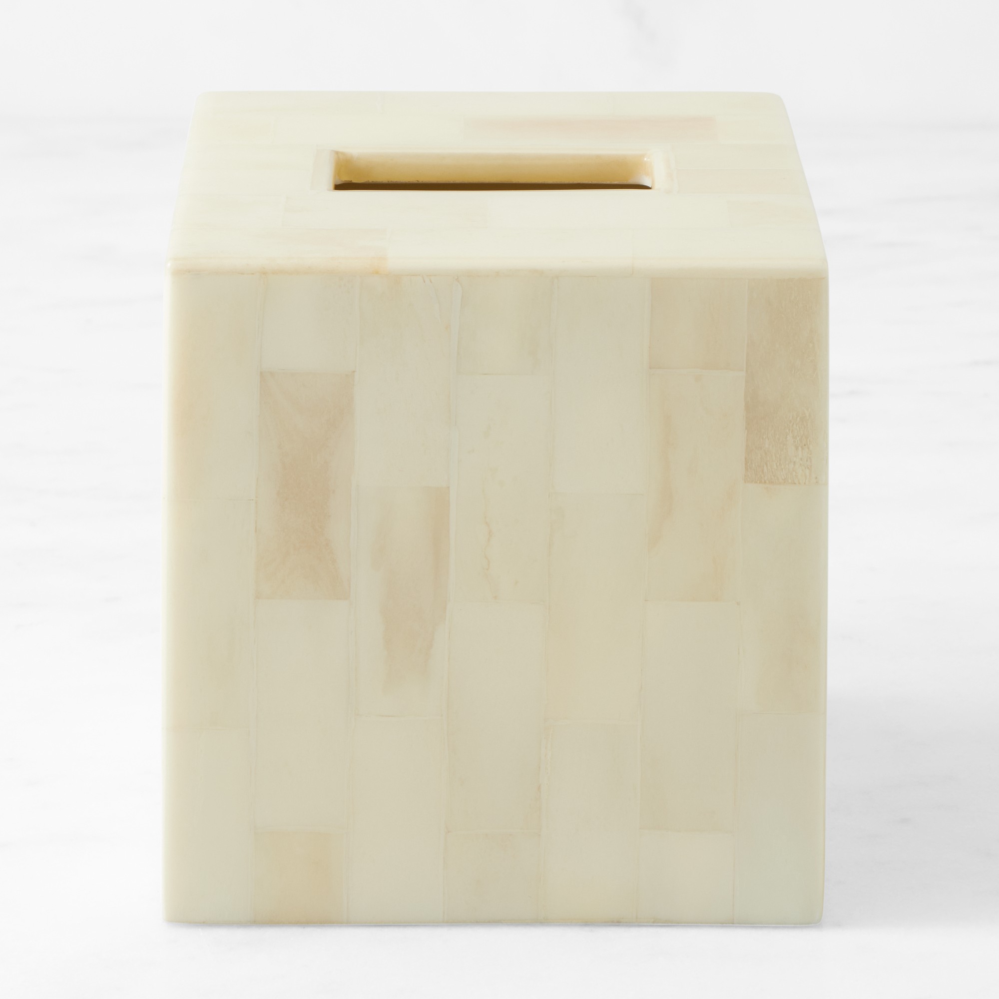 Bone Tile Tissue Box Cover