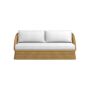 AERIN East Hampton Sofa Cushion, Sunbrella Performance Canvas, White