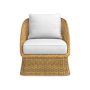 AERIN East Hampton Club Chair Cushions, Sunbrella Performance Canvas, White