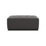 Cambria Square Ottoman, Standard Cushion, Signature Velvet, Grey Cloud, Bronze