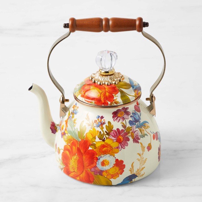 MacKenzie-Childs Flower Market Tea Kettle, 2-Qt.