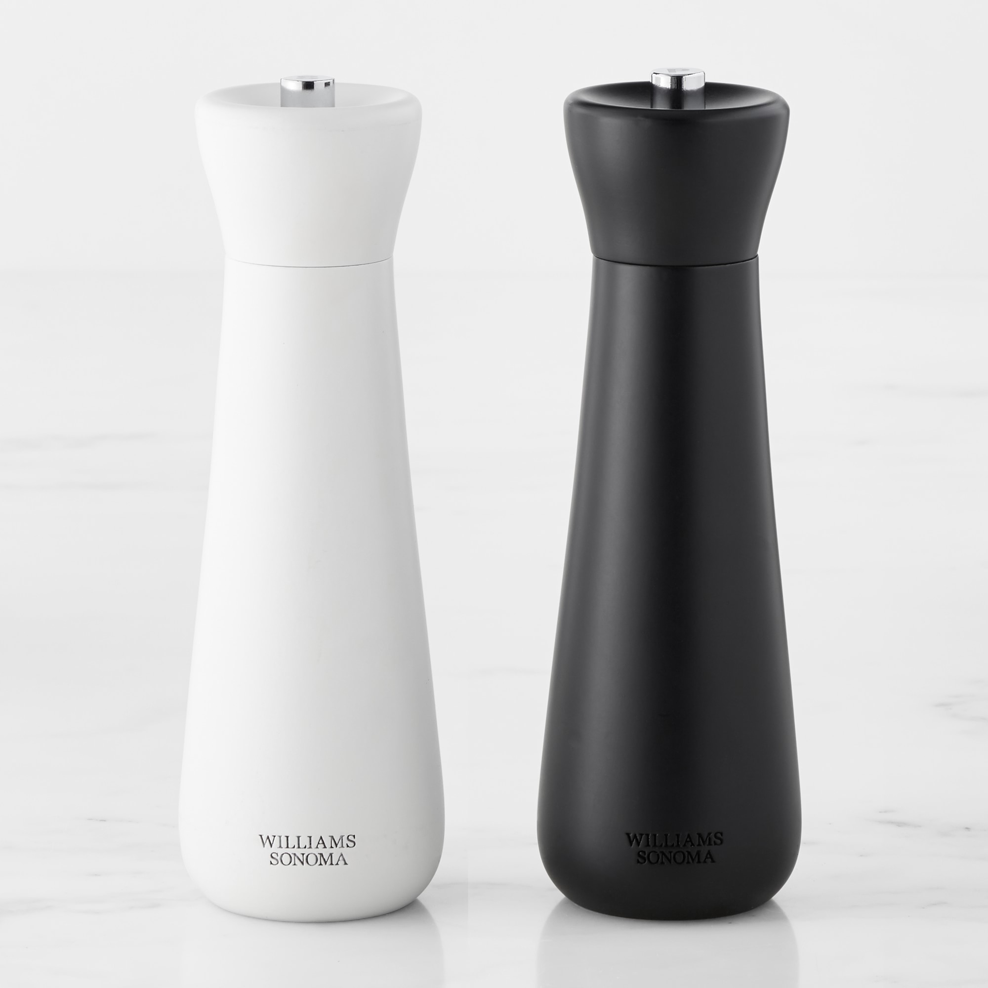 Williams Sonoma Wood Salt & Pepper Mills, Black White