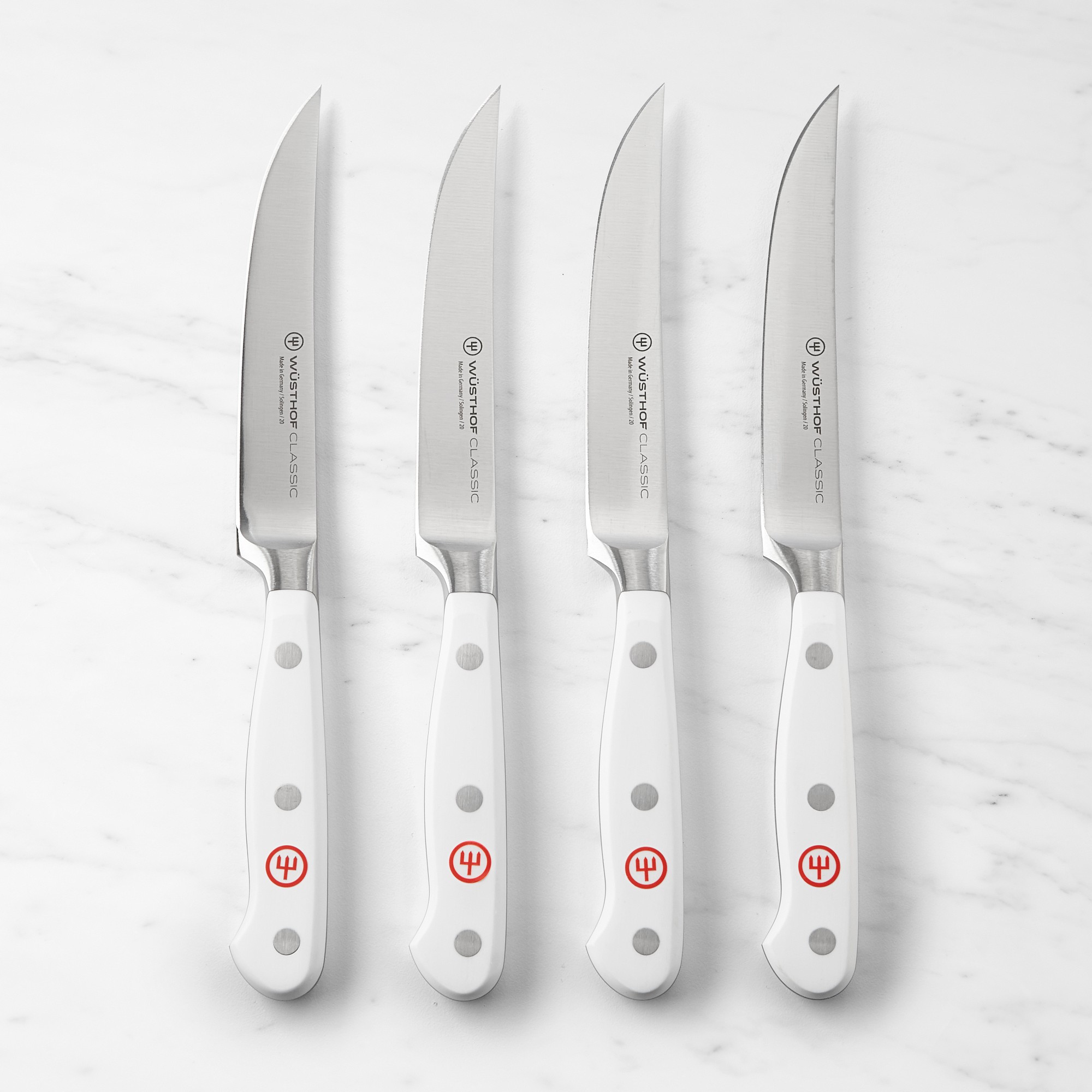 Wüsthof Classic White Steak Knives, Set of 4