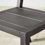 Larnaca Outdoor Slate Grey Metal Dining Side Chair