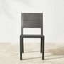 Larnaca Outdoor Slate Grey Metal Dining Side Chair