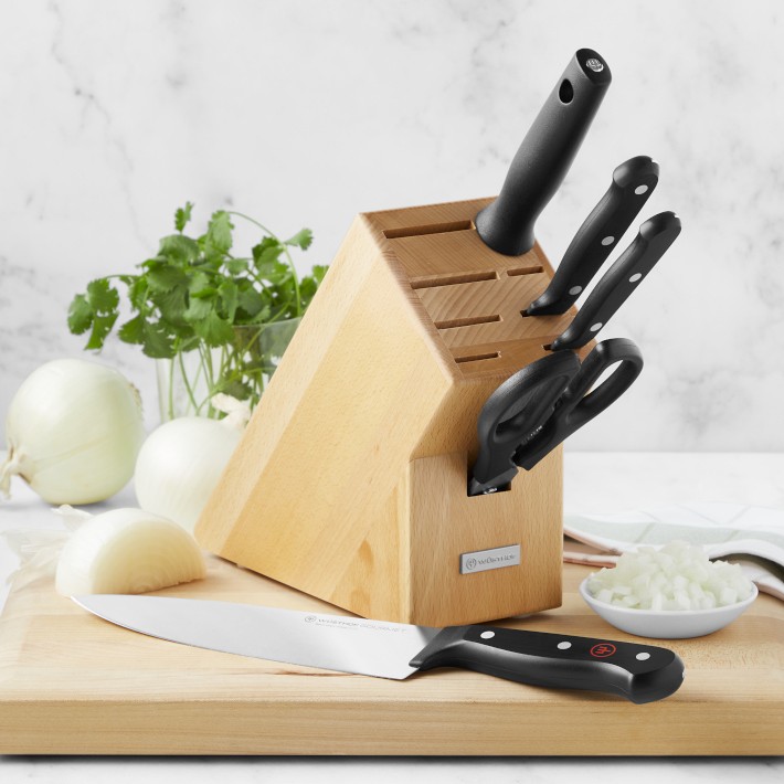 Wüsthof Gourmet 6-Piece Starter Knife Block Set, Natural