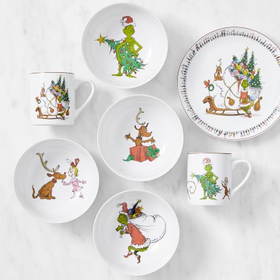 Dr. Seuss “The Grinch” 15 Piece Dinnerware Set hot