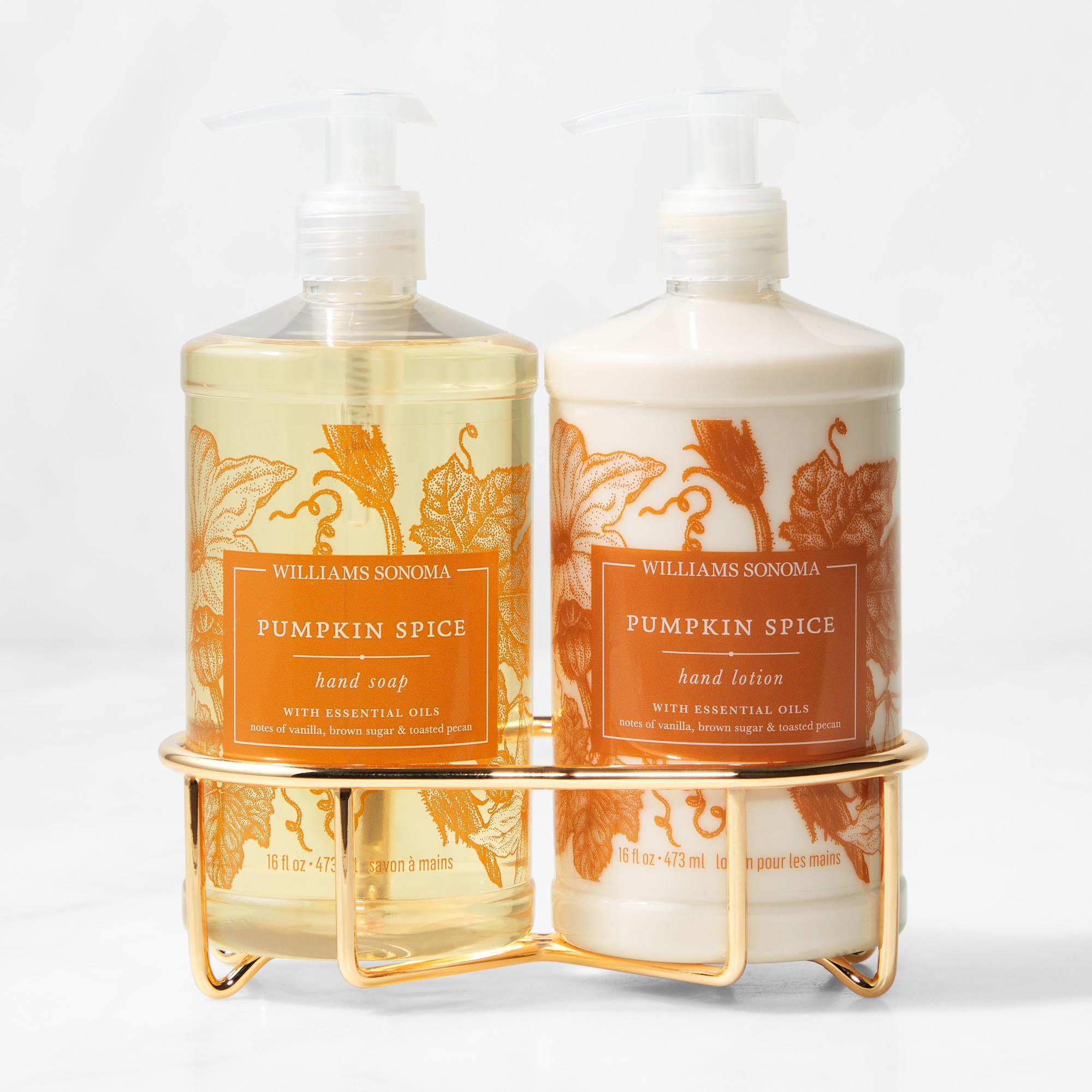 Williams Sonoma Pumpkin Spice Hand Soap & Lotion 3-Piece Set