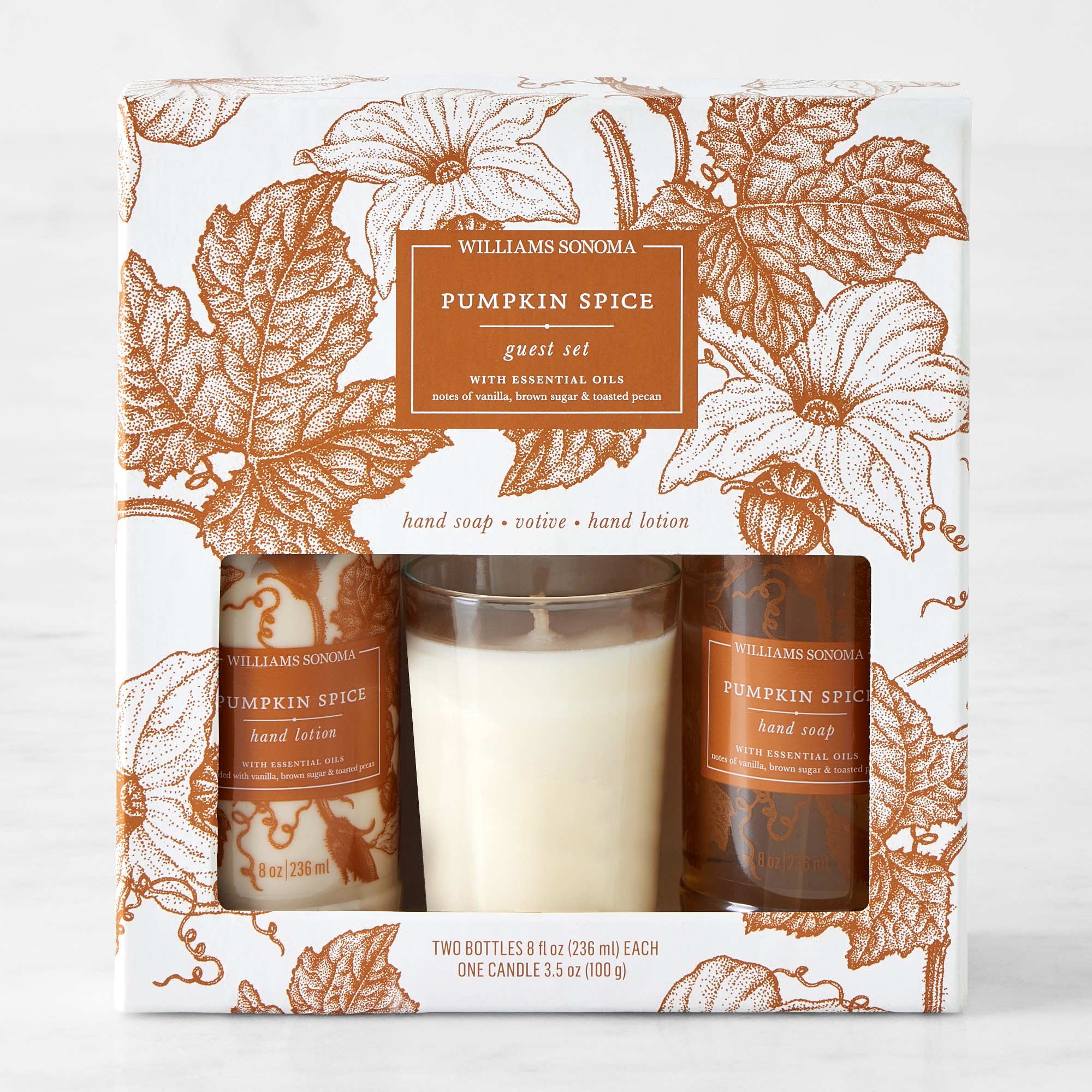 Williams Sonoma Pumpkin Spice Guest Set