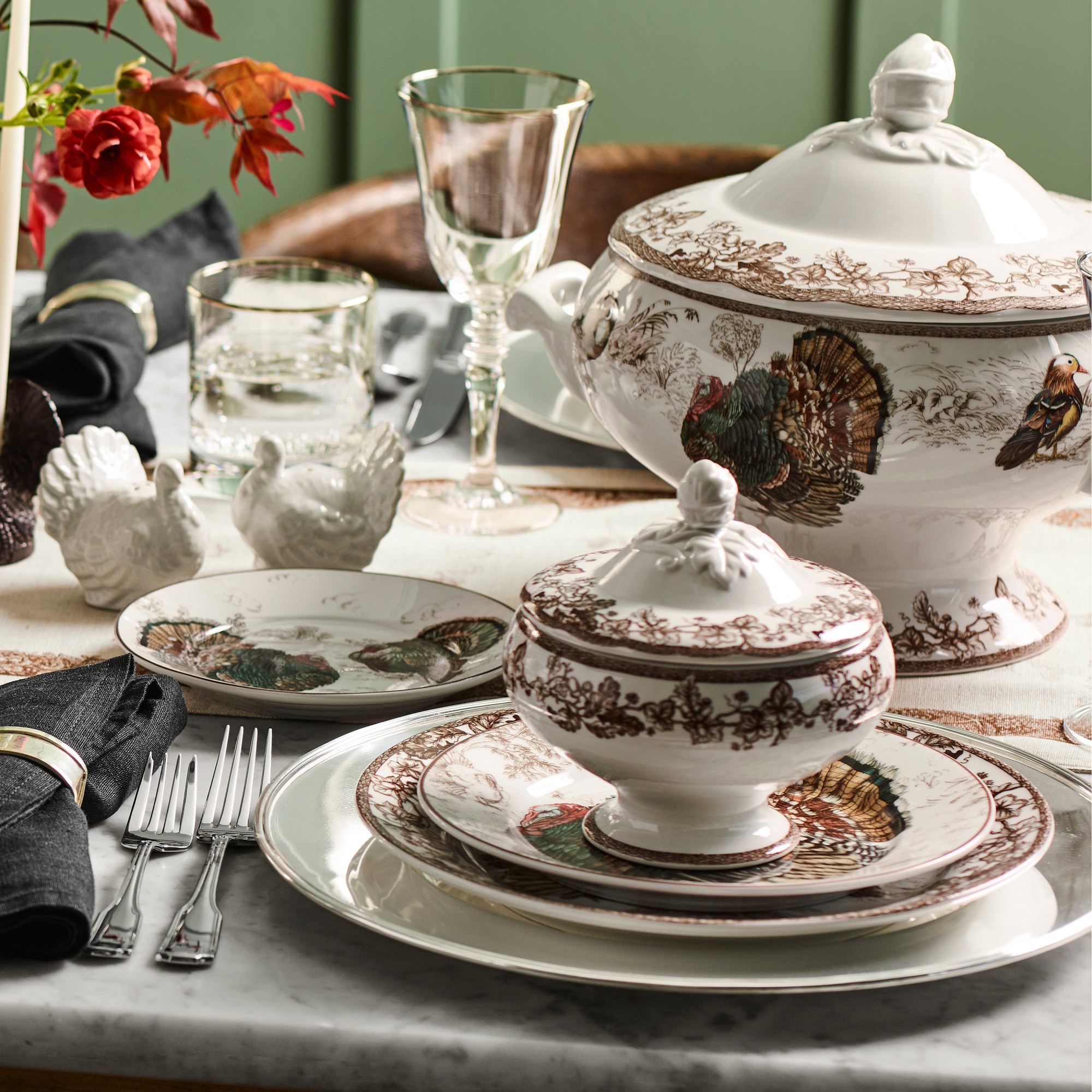 Plymouth Turkey 10 Year Anniversary Dinnerware Collection