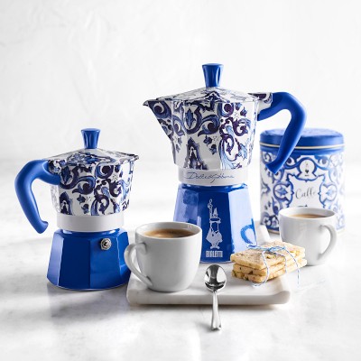 Bialetti Moka Dolce Gabbana Stovetop Espresso Maker Blu Mediterraneo Williams Sonoma