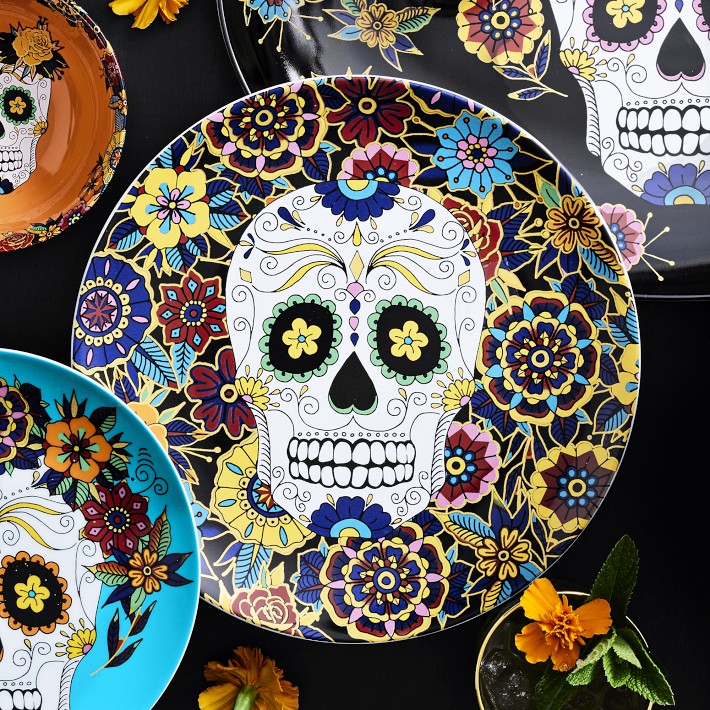 Day of the Dead Dinner Plates