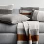 Italian Boiled Wool Stripe Throw