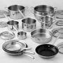 Williams Sonoma Thermo-Clad&#8482; Stainless-Steel 20-Piece Cookware Set