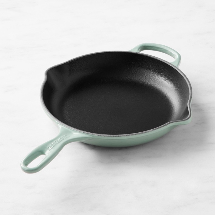 Le Creuset Signature Enameled Cast Iron Skillet Fry Pan | Sea Salt