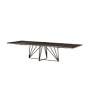 Berlin Extendable Dining Table, 88"-128", Espresso/Bronze