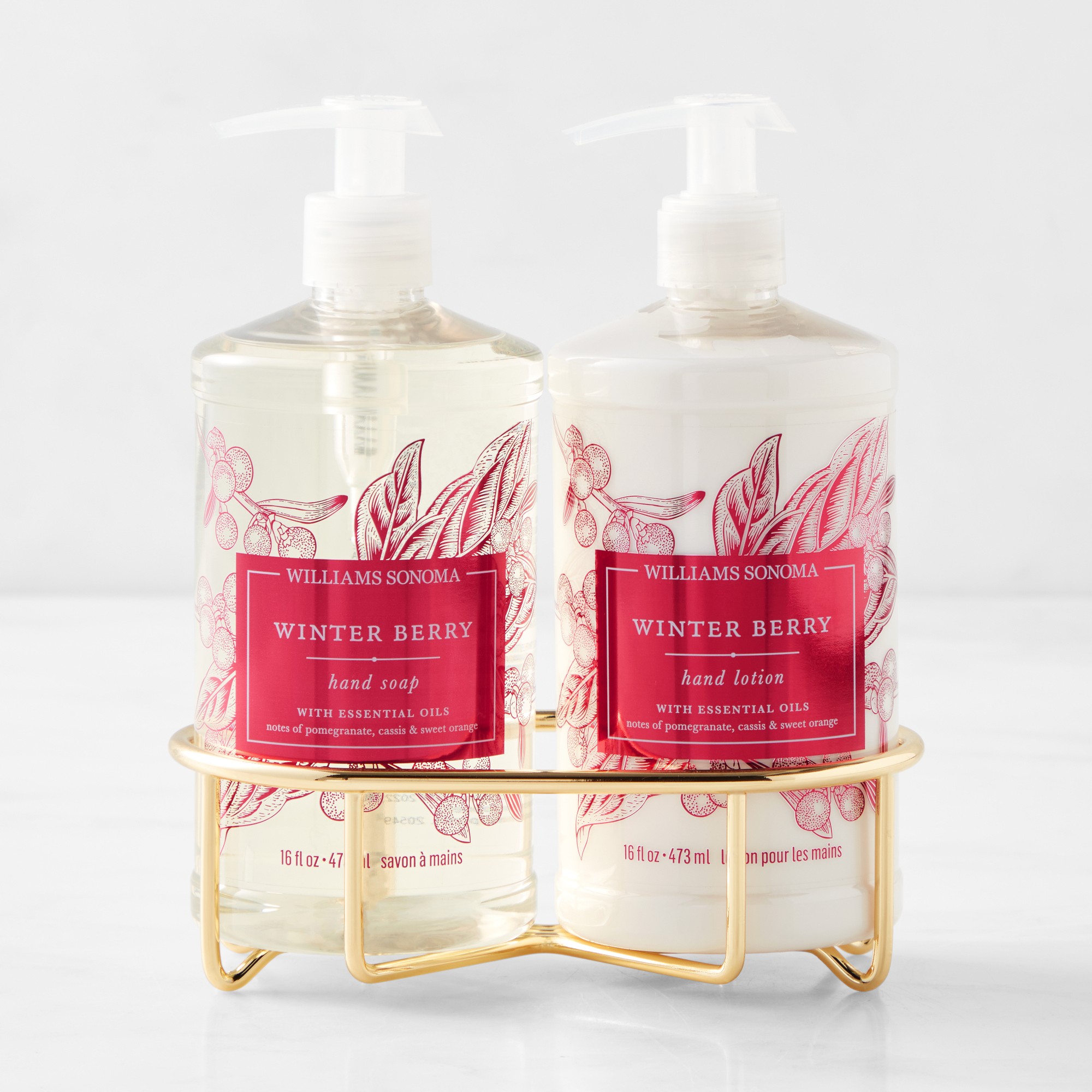 Williams Sonoma Winter Berry Soap & Lotion 3-Piece Set