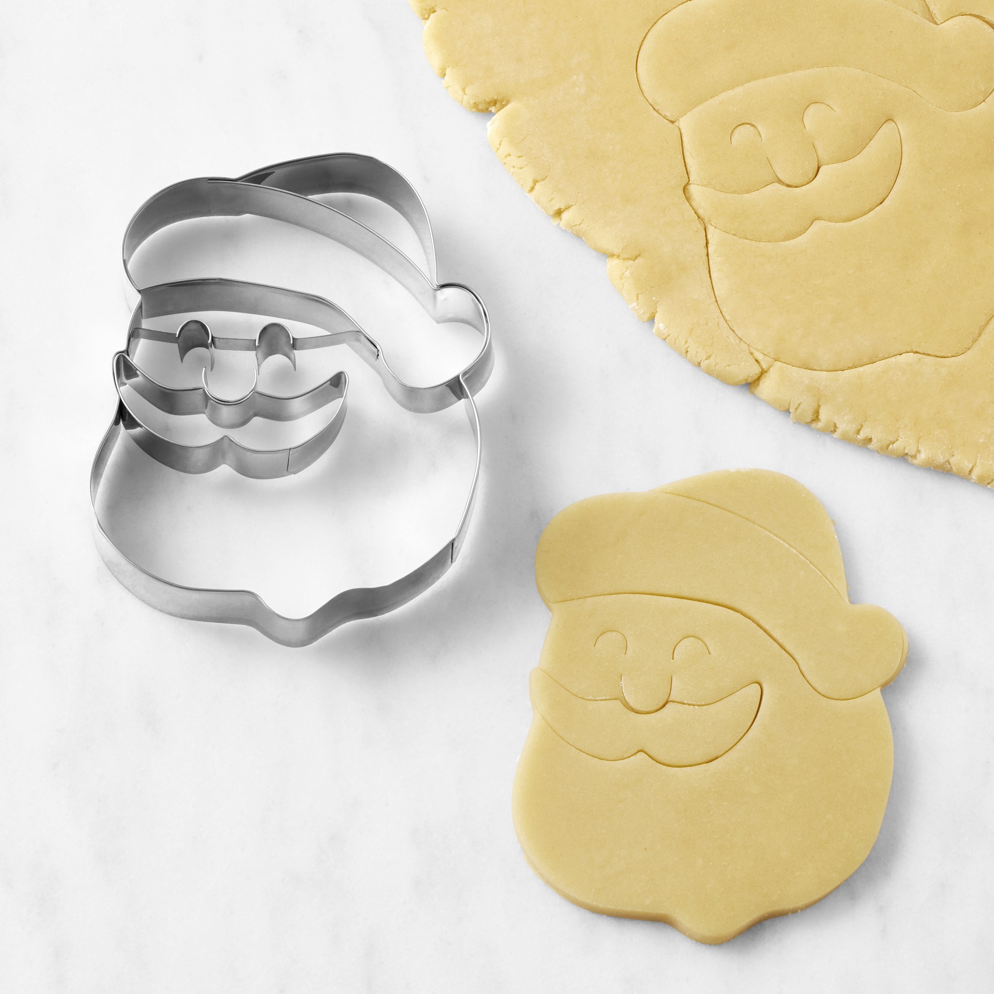 Williams Sonoma Santa Stainless Steel Impression Cookie Cutter