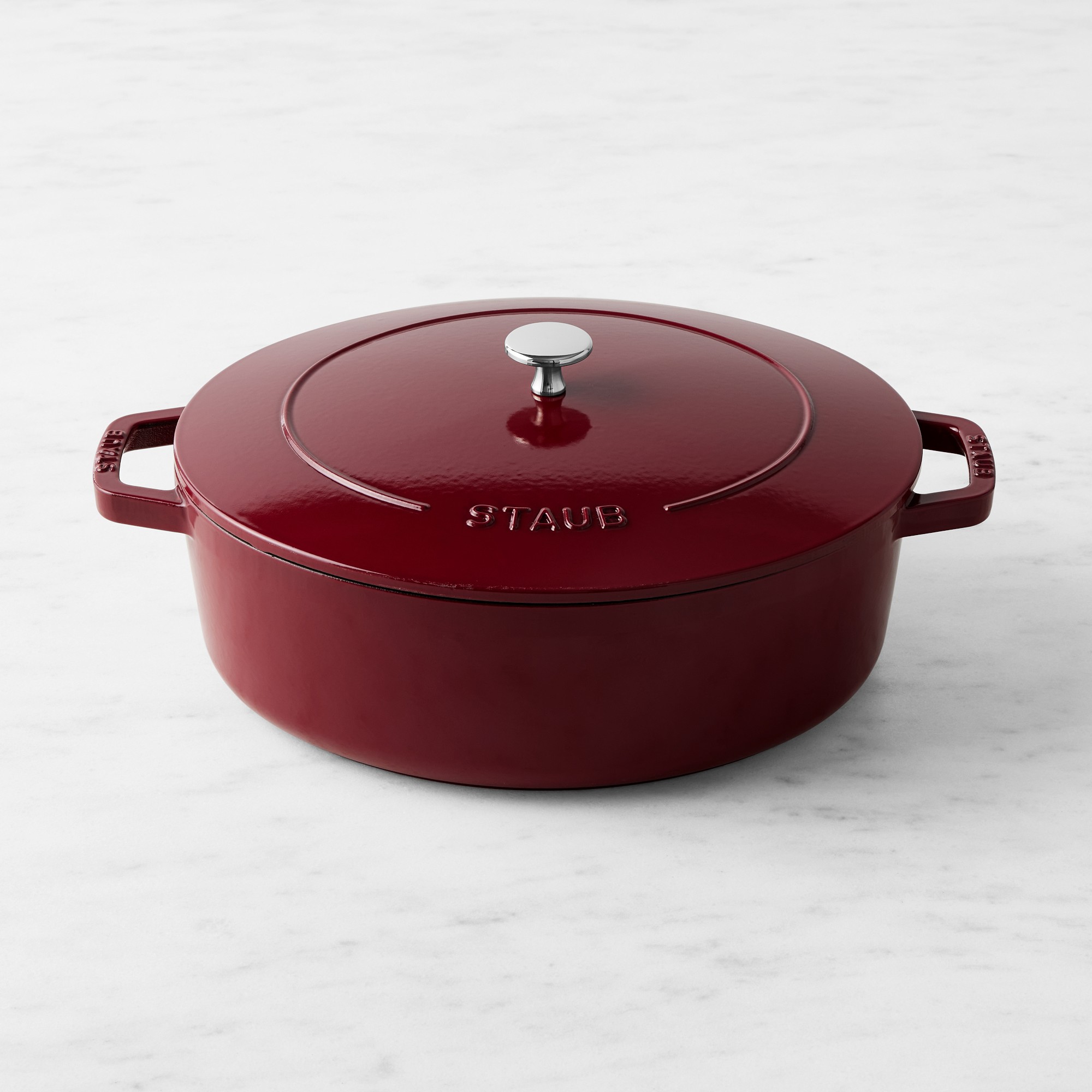 Staub Enameled Cast Iron Wide Oval Dutch Oven, 6 1/4-Qt.