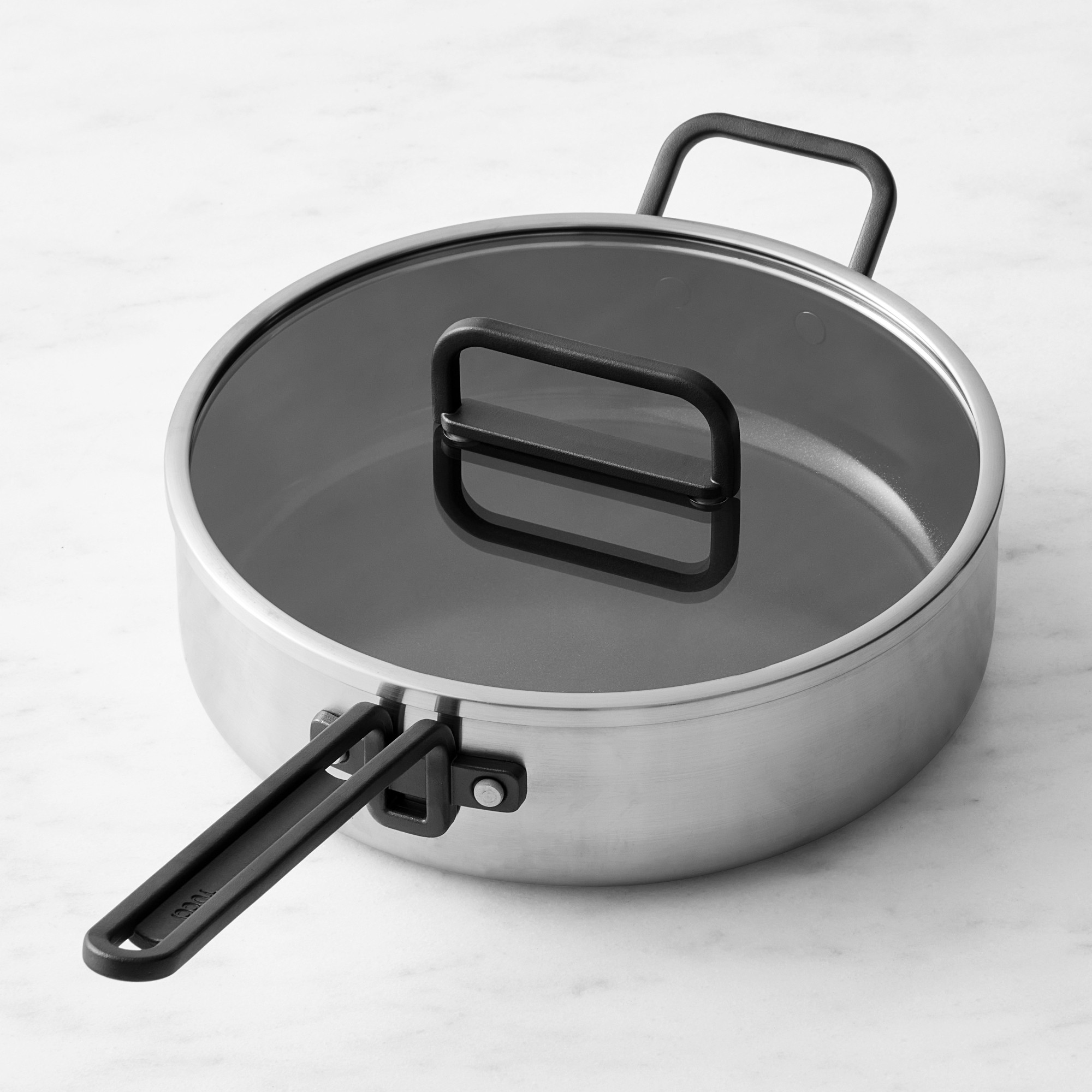 GreenPan™ Stanley Tucci™ Stainless-Steel Ceramic Nonstick Saute Pan, 4-Qt.