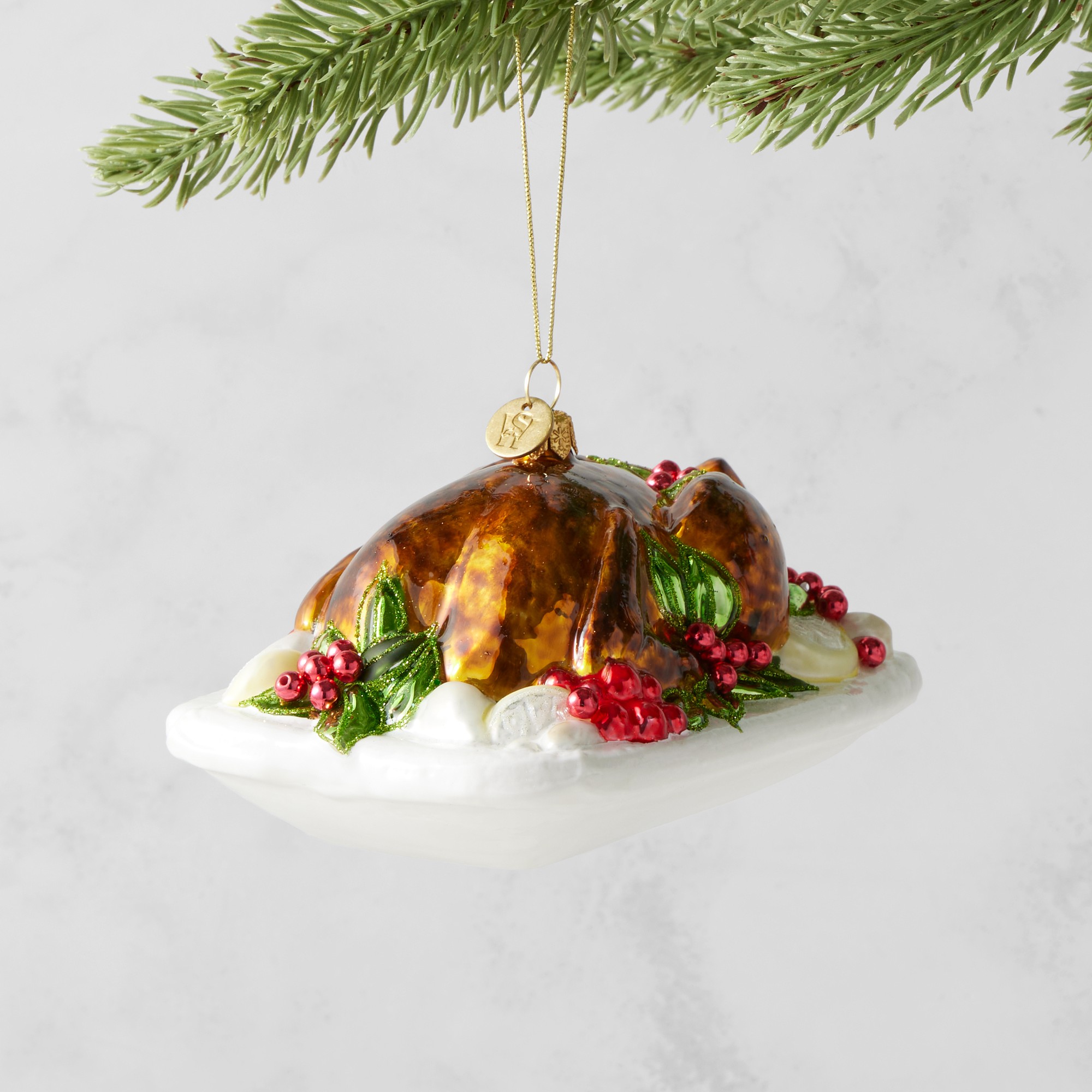 Turkey on a Plate Ornament