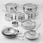 Williams Sonoma Thermo-Clad™ Stainless-Steel 20-Piece Cookware Set