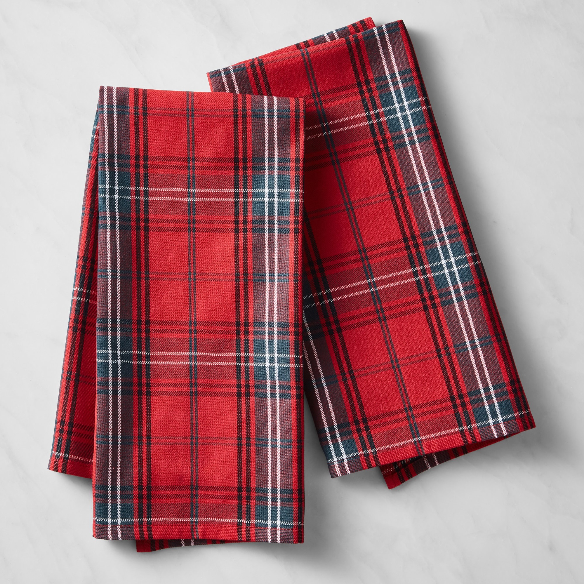 Classic Tartan Towels, Set of 2