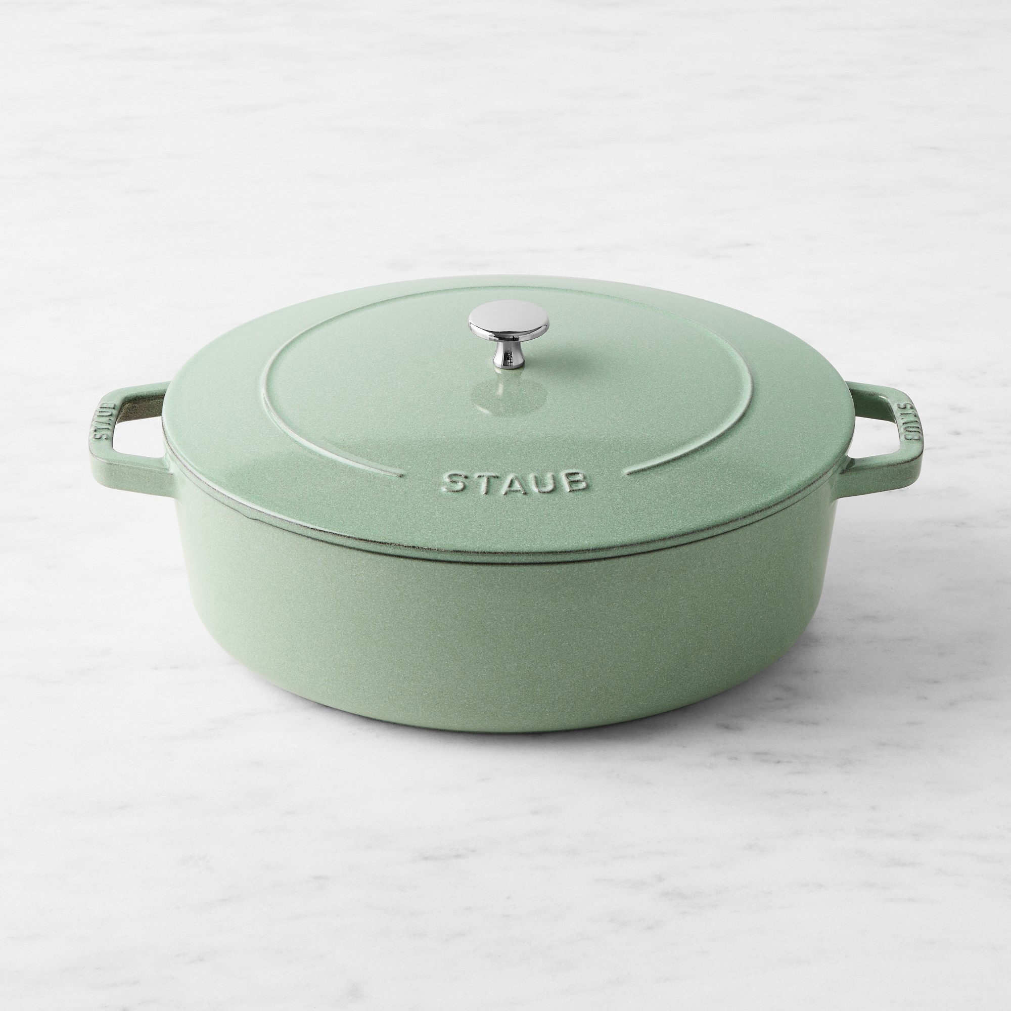 Staub Enameled Cast Iron Wide Oval Dutch Oven, 6 1/4-Qt.