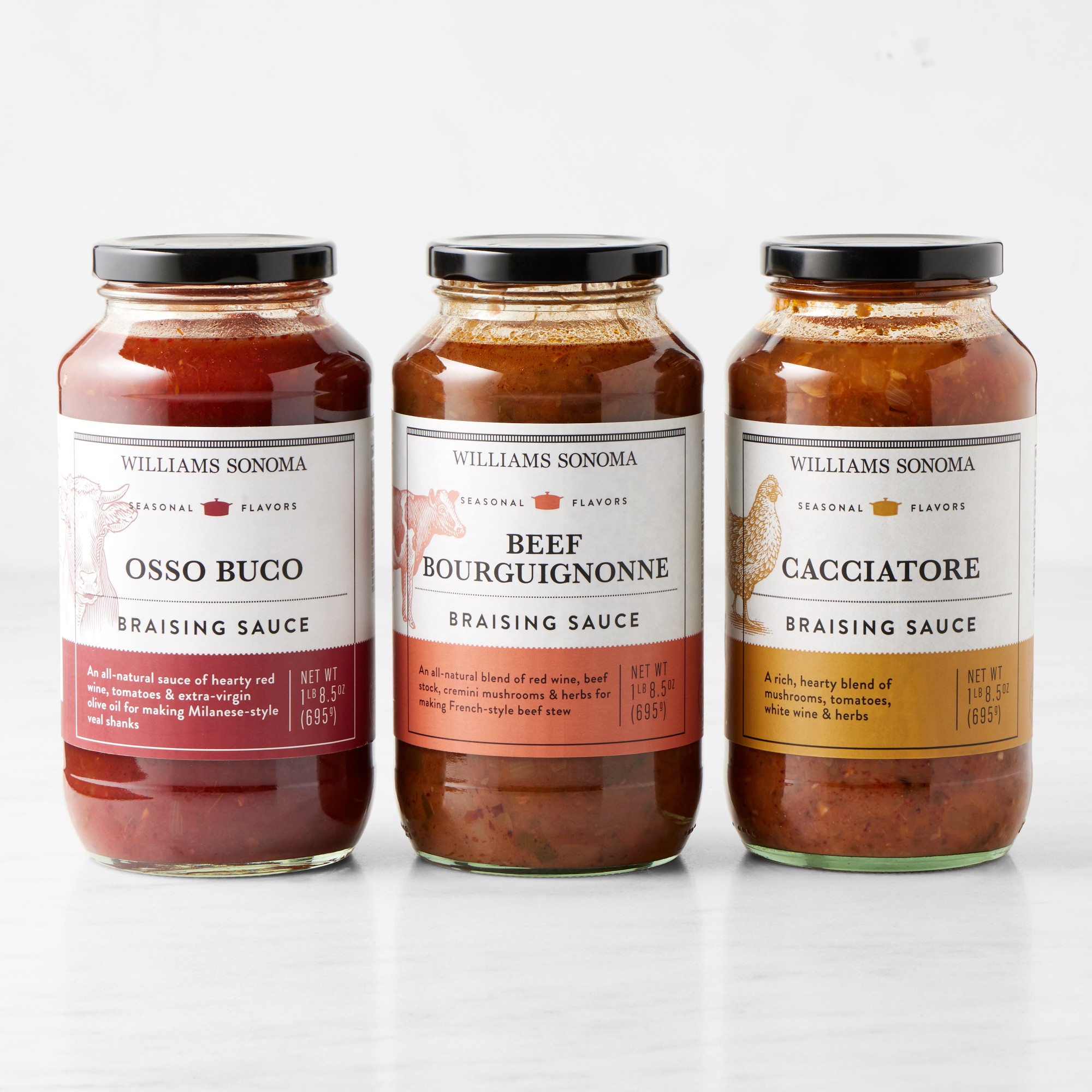 Williams Sonoma Comfort Braising Sauce Trio