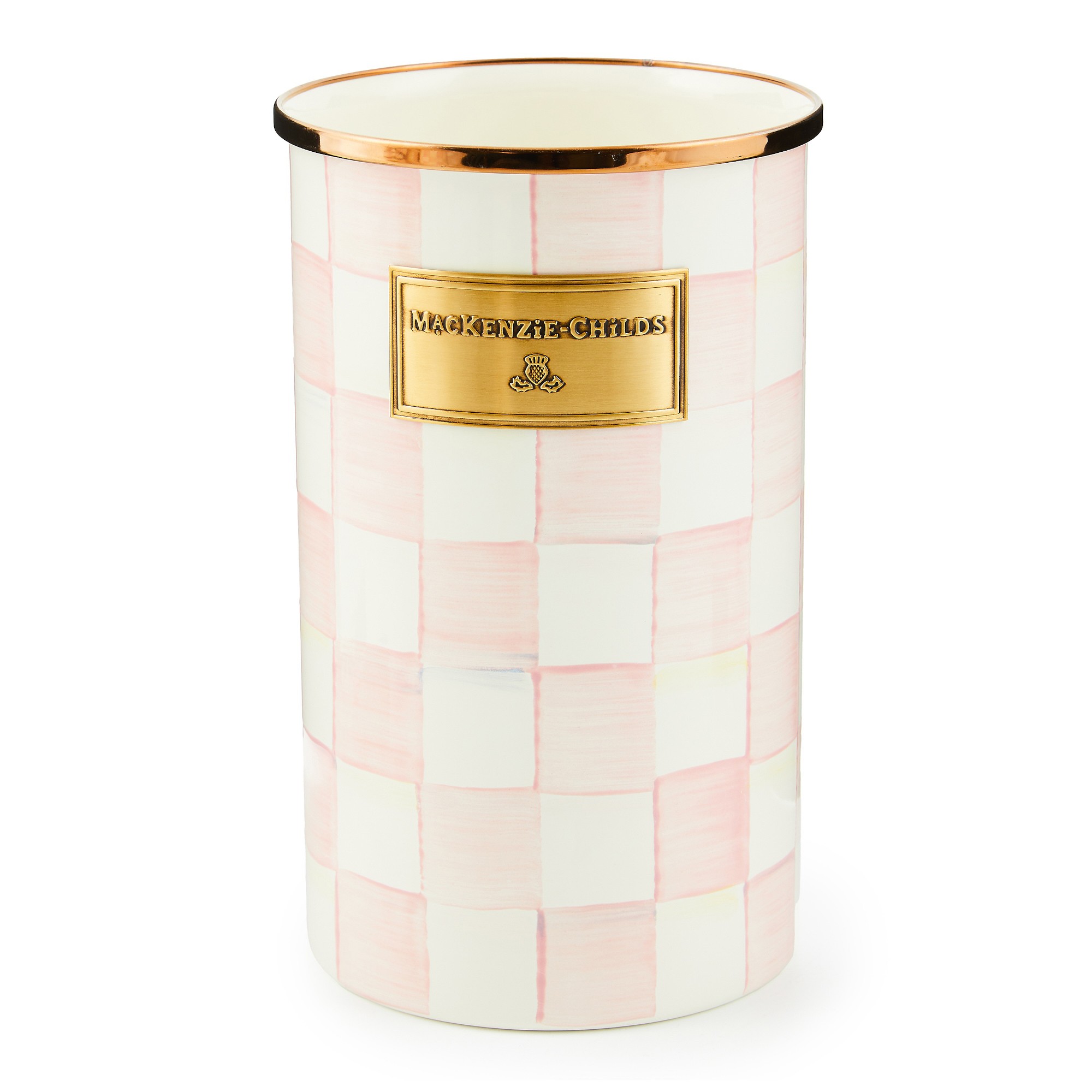 MacKenzie-Childs Rosy Check Utensil Holder