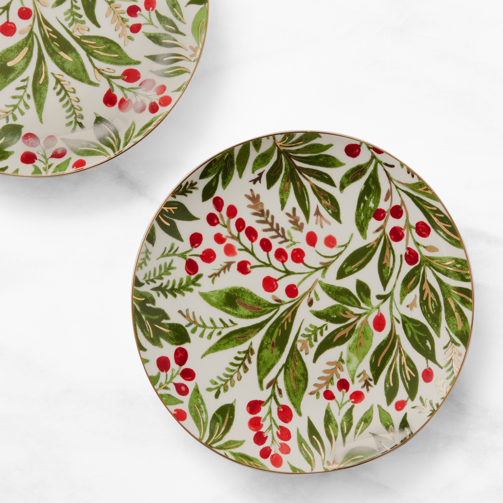 Noel Appetizer Plates, Set of 4