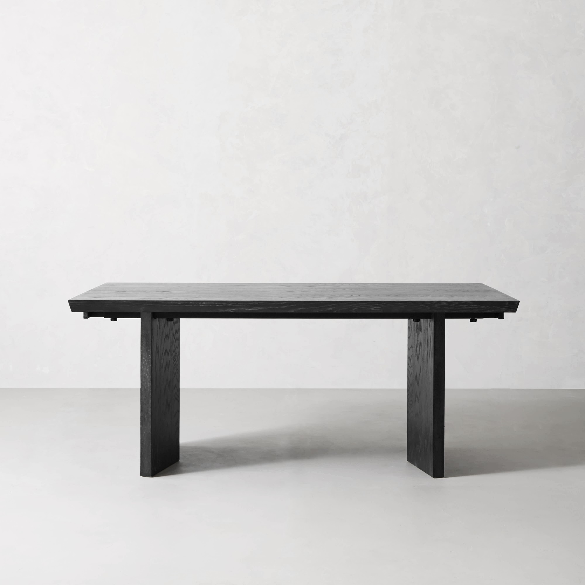 Knife Edge Extendable Rectangular Dining Table (72"-132")