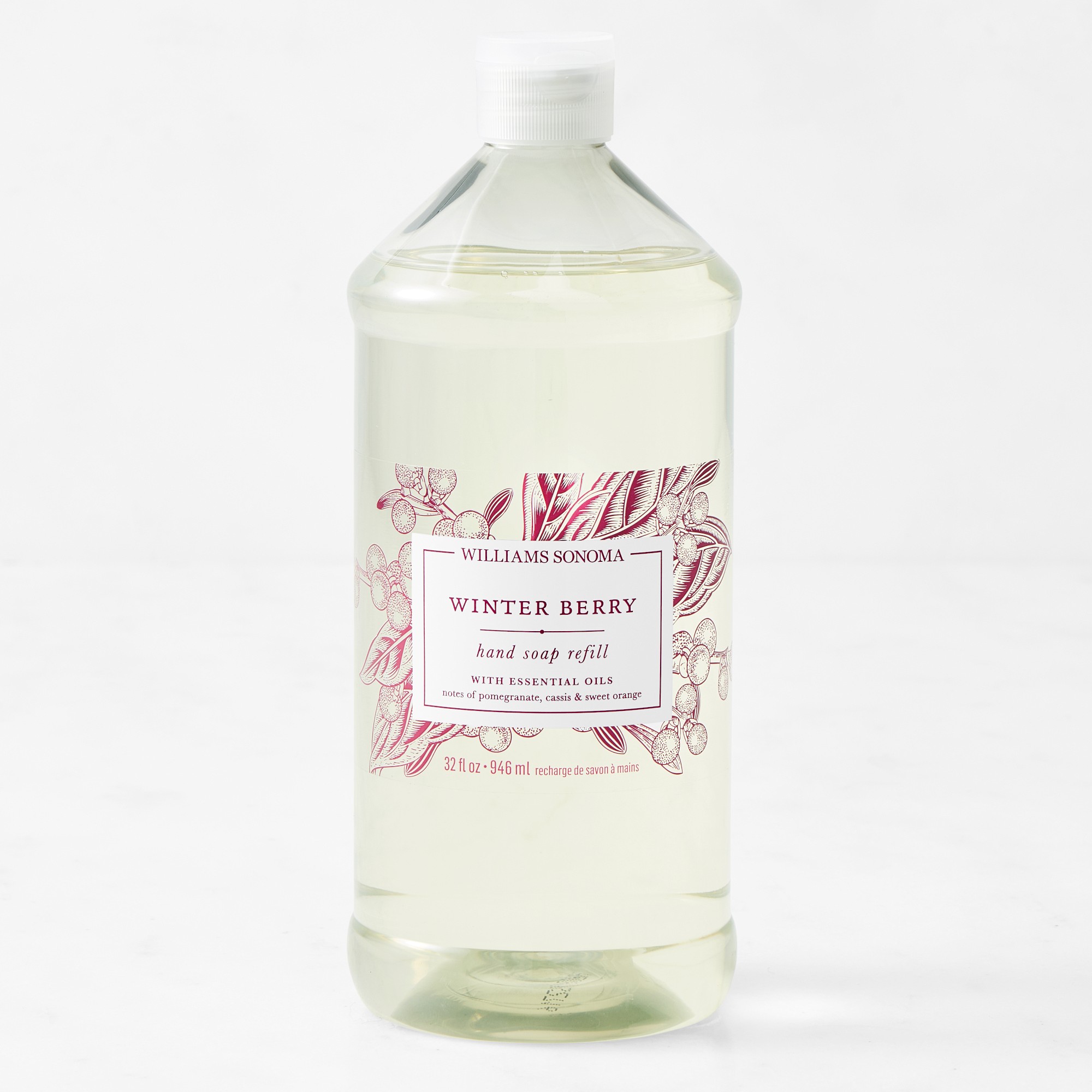 Williams Sonoma Winter Berry Hand Soap Refill, 32oz.