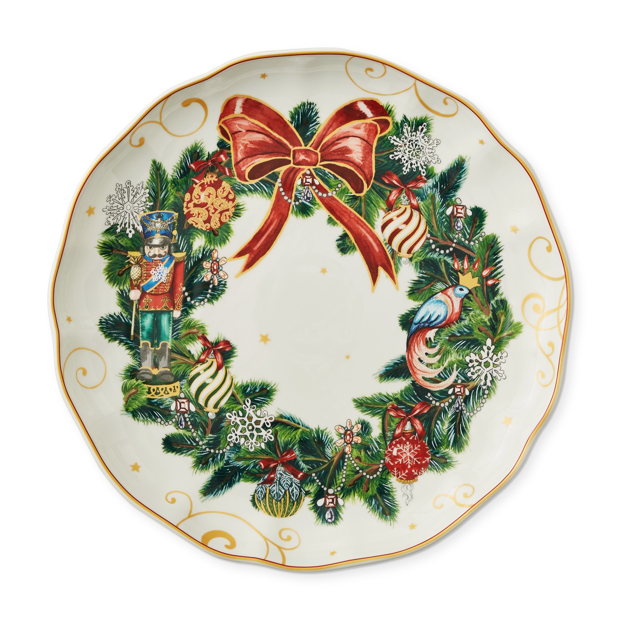 'Twas the Night Before Christmas Round Wreath Platter