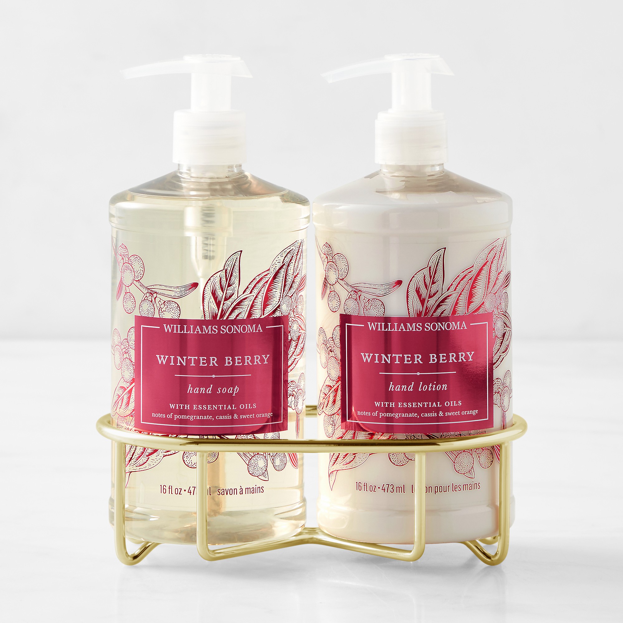 Williams Sonoma Winter Berry Soap & Lotion 3-Piece Set